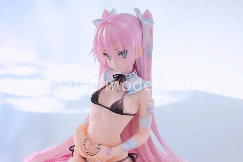 Różowe ozdoby Rurudo Original, wersja Hatsune THUMB CUFFS. Figurka akcji 1/6 z PVC, model anime, zabawka kolekcjonerska, lalka, prezent