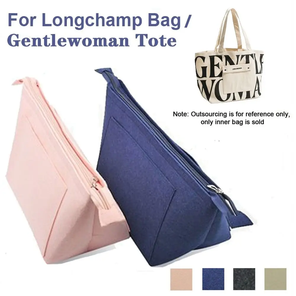 Multi-Pocket Handbag Organizer for Longchamp/Gentlewoman Bag Large Capacity Storage Bag Felt Purse Insert Handbag Liner Bag