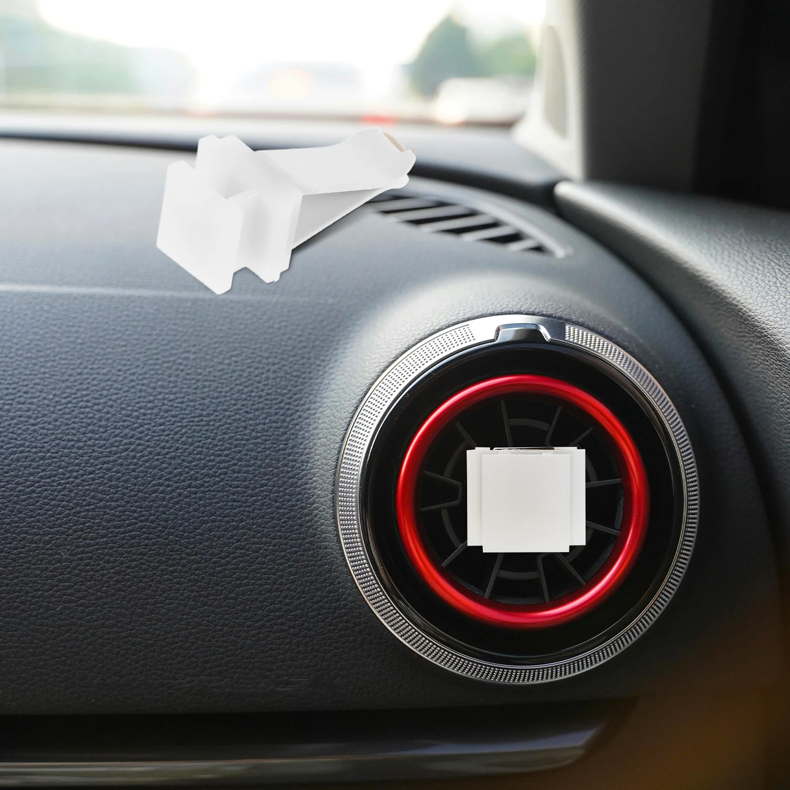 

10Pcs Car Air Vent Clips Peach Air Freshener Replacement Square Head Refreshing Fragrance Longlasting Car Vent Accessories
