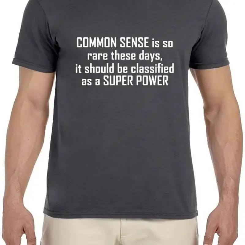 Common Sense Funny T Shirt Rude Offensive Mens Fathers Day S Dad