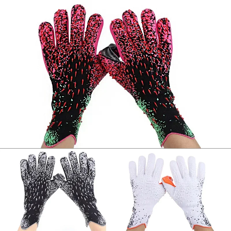 Professional Goalkeeper Gloves Adults Kids Football Latex Thickened Protection Goalkeeper Soccer Sports Football Goalie Gloves