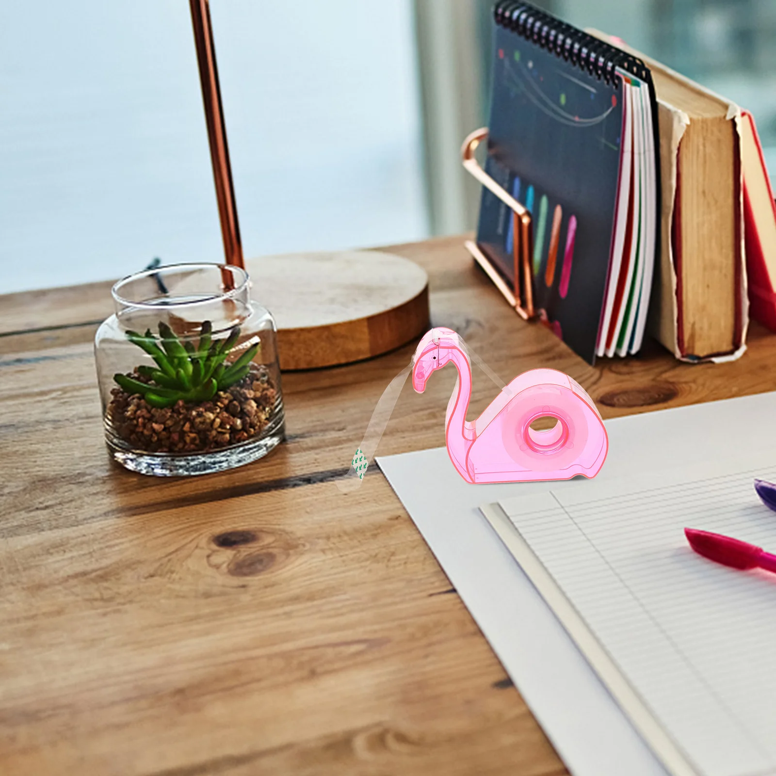 مجموعة واحدة من موزع الشريط الاحترافي من البلاستيك الممتاز وسجلات القصاصات العملية والمشروعات الفنية المحمولة وخفيفة الوزن