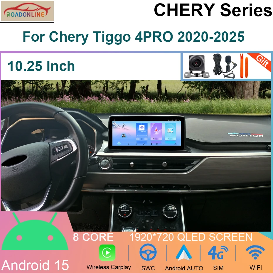 

10.25INCH Android 15 Car radio For Chery Tiggo 4PRO 2020-2025 GPS Navigation Car Multimedia Player Head Unit CarPlay