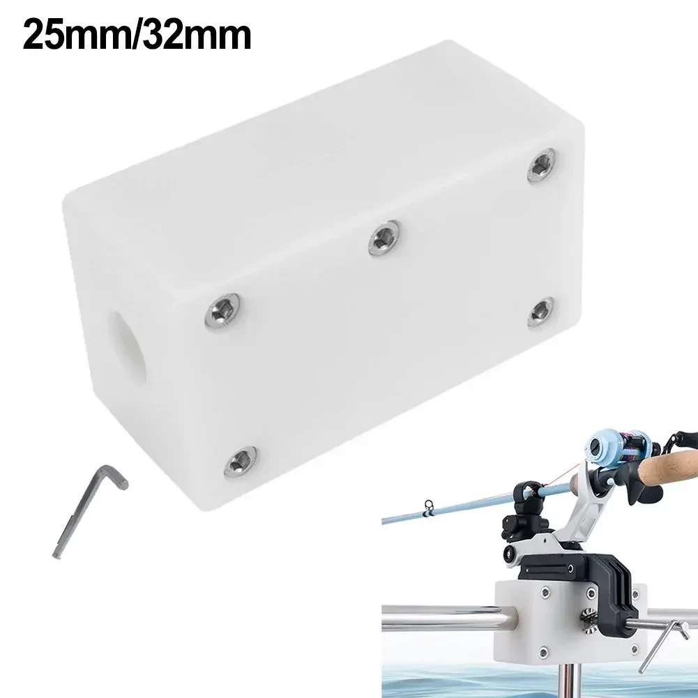 Marine Fishing Rod Holder Base Durable Deck Mount for 25-38mm Round Tubes Fishing Rod Splint Accessories