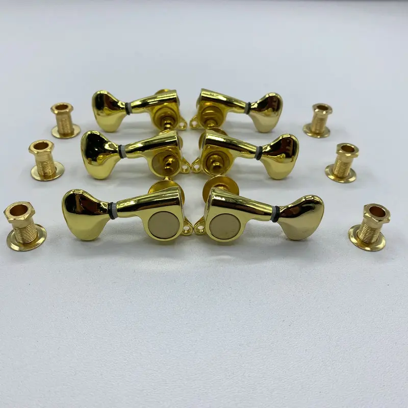 

Ключ-тюнер для акустической или электрогитары, машинные головки золотого и хромированного цвета L3 + R3, сделано в Китае