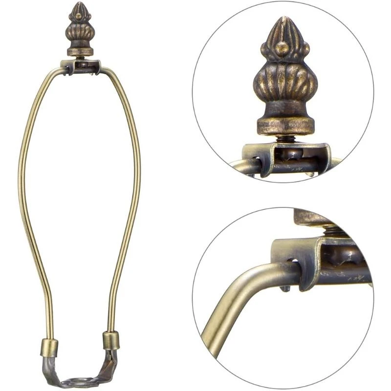 Bronze Metal Lamp Finial Cap Knob Lamp Decoration for Lamp Shade Standard Lamp Harps Desk lamps Floor lamps Multifunctional