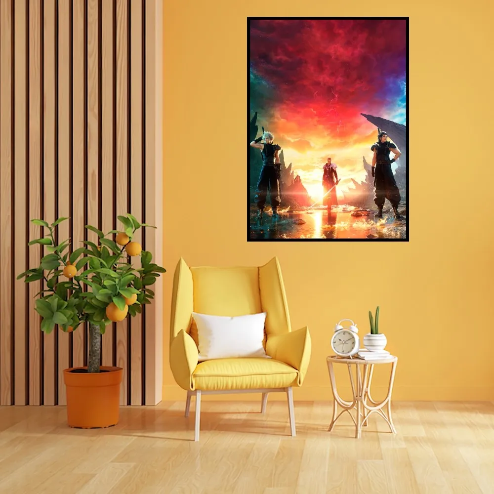 Game Final F-Fantasy Vii Rebirth Poster Prints Wall Painting Bedroom Living Room Decoration Office Home