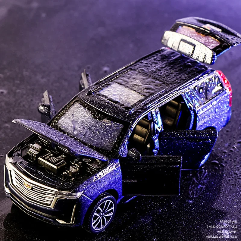 Cadillac Escalade Off Road Vehicle Model Simulation 1:32 Diecast Metal Toy Car for Boy Gift Collection Display Home Decoration