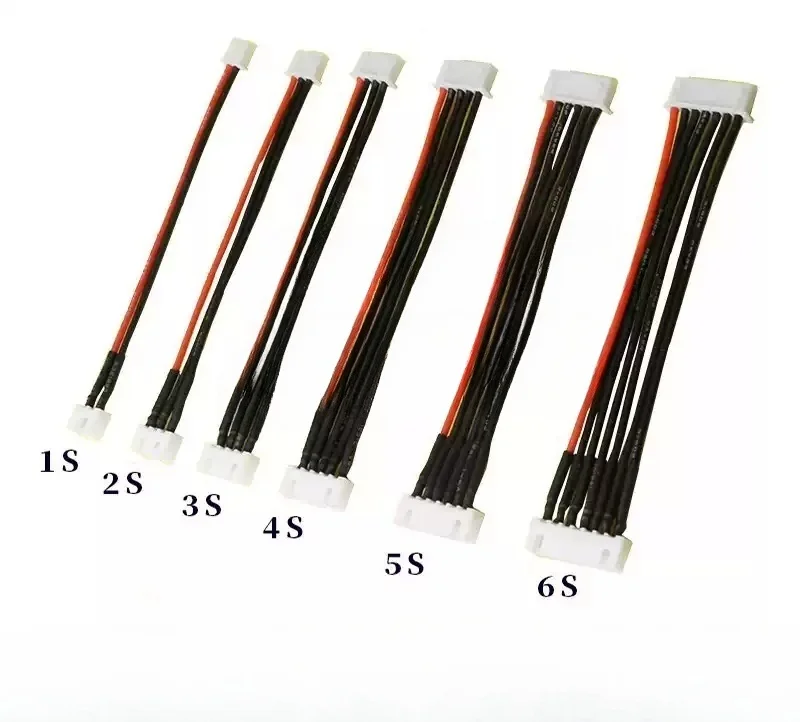 5Pcs XH2.54 Balanced charging extension cord drone plug male and female wires 2s3s4s5s6s8s charging