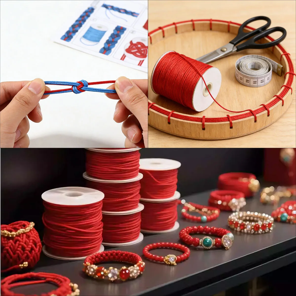 0.5-2mm Nylon Waxed Cord 160m Multi-Color Macrame for DIY Jewelry