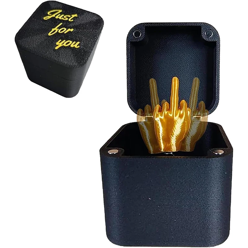 Middle Finger Surprise Gift Box Perfect Spoof Hand Prank Pop Up Gift With Box For Adults Christmas Novelty Fun Prank Gift Decor