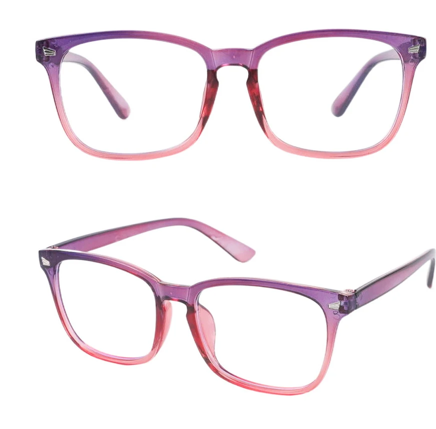 Blaulichtblockierende Brille, quadratischer Nerd-Brillenrahmen, Anti-Blue-Ray-Brille für Computerspiele – Detail 6