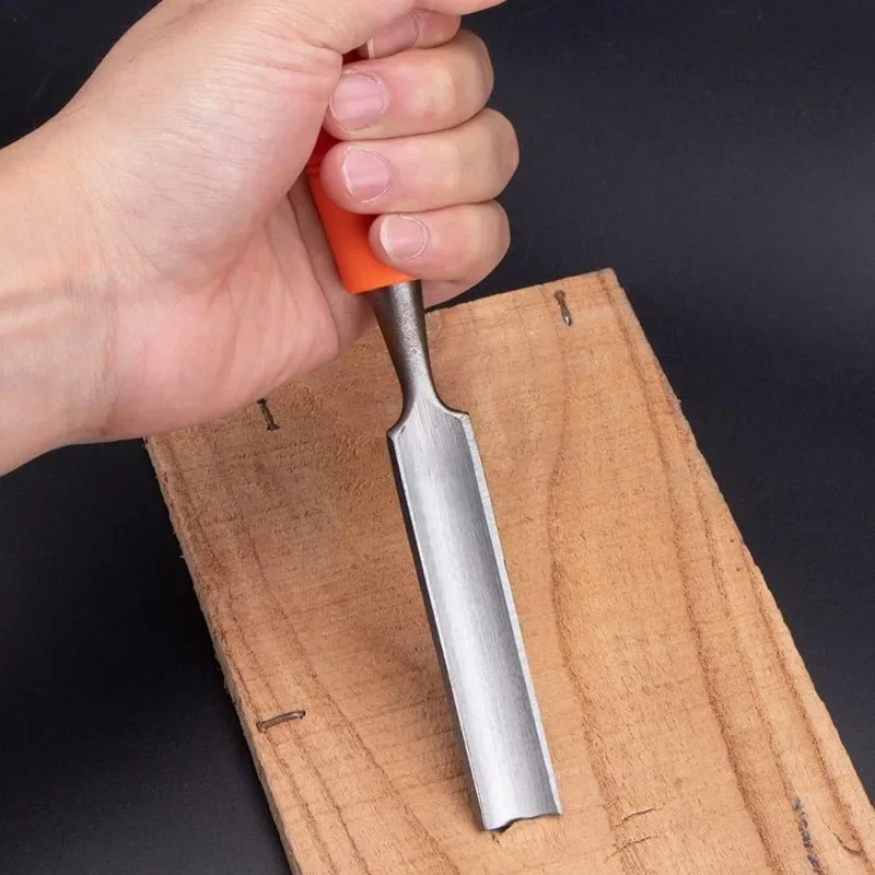 Woodworking Semi-circular Slotting Flat Chisel Outer Edge Semi-circular Chisel Woodworking Chisel Tool 18mm