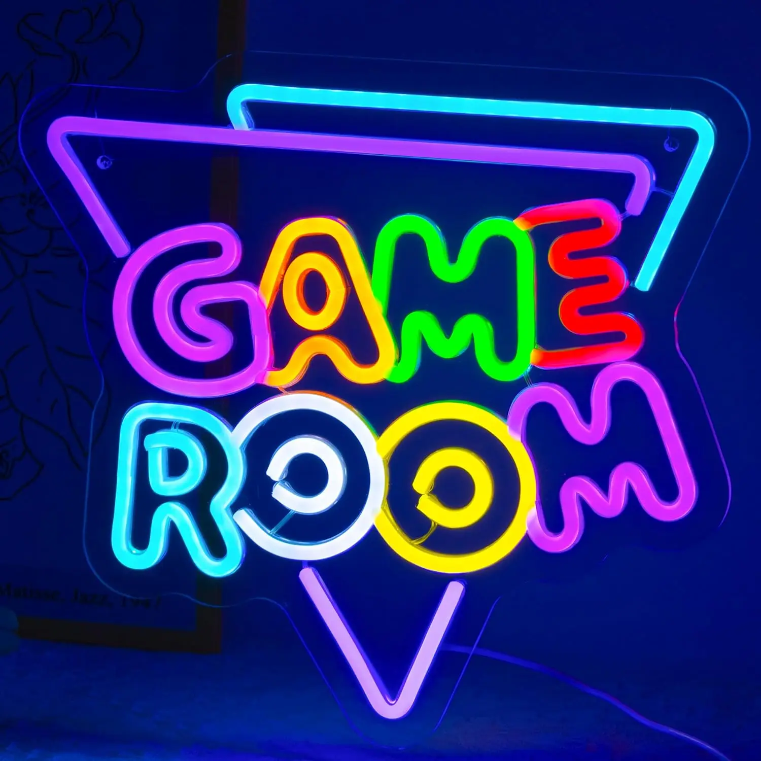 

Game Room Aesthetic Neon Sign Art Wall Light USB LED Neon Light for Bar Game Zone Party Bedroom Decoration Gift Night Light
