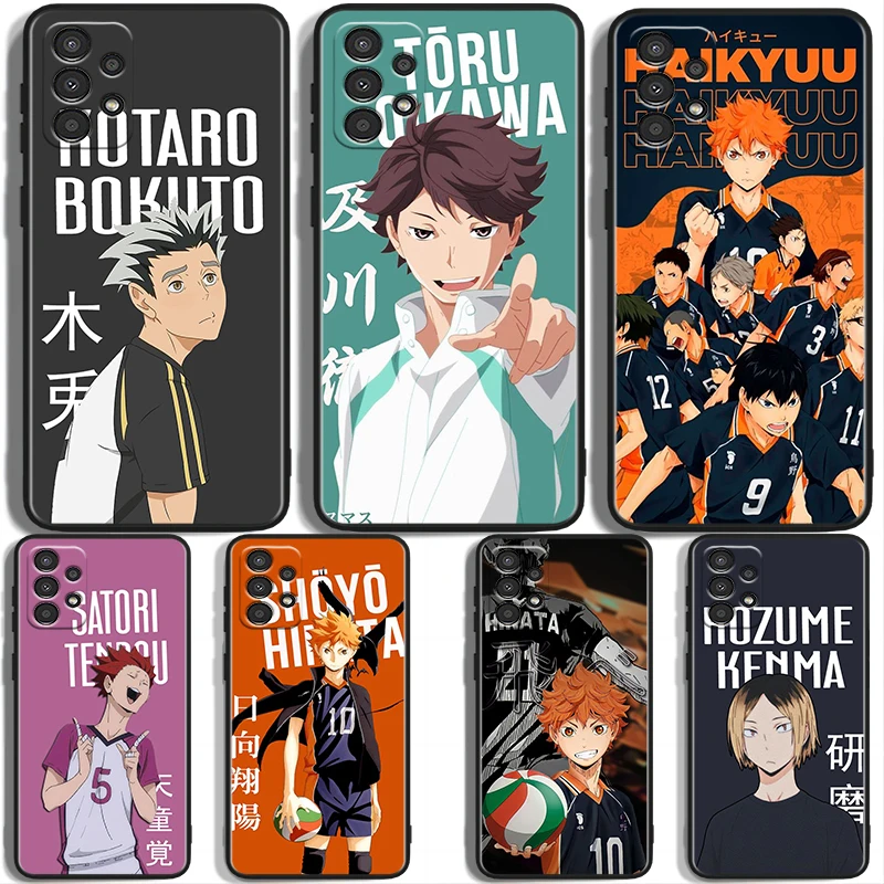 Anime Haikyuu For Samsung A73 A72 A54 A53 A52S A34 A33 A32 A25 A24 A23 A22 A15 A14 A13 A05 Black Phone Case