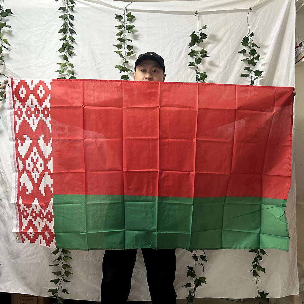 Belarus Flag 3x5fts  90x150cm polyester Republic of Belarus National flag hanging algerians Flag for decoration