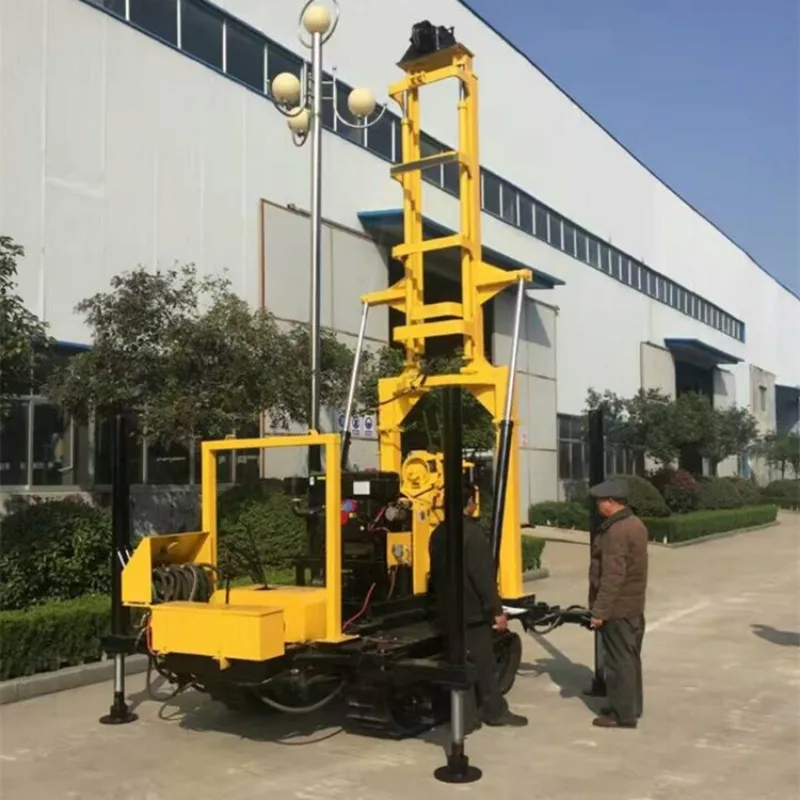 200m Crawler Mounted Hydraulic Mineral Exploration Drilling Rig Machine Portable Core Mining Drilling Rig