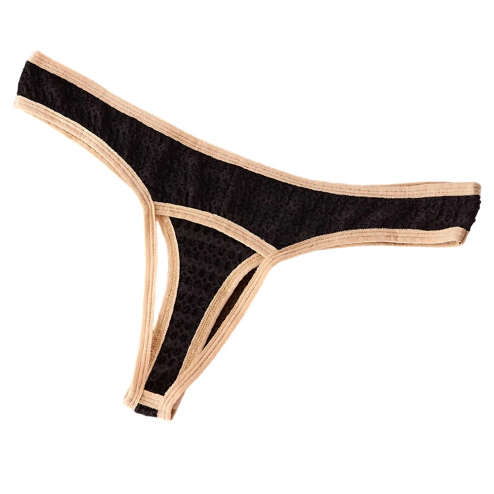 

Clubwear Men's G-String Open Crotch Thong 90 Nylon 10 Spandex Breathable Fabric Open Crotch Design For Clubwear