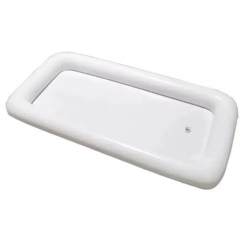 FSTE-2 Pack Inflatable Serving Tray For Pool Party, Floating Drink Cooler Bar With Ice Bucket Design