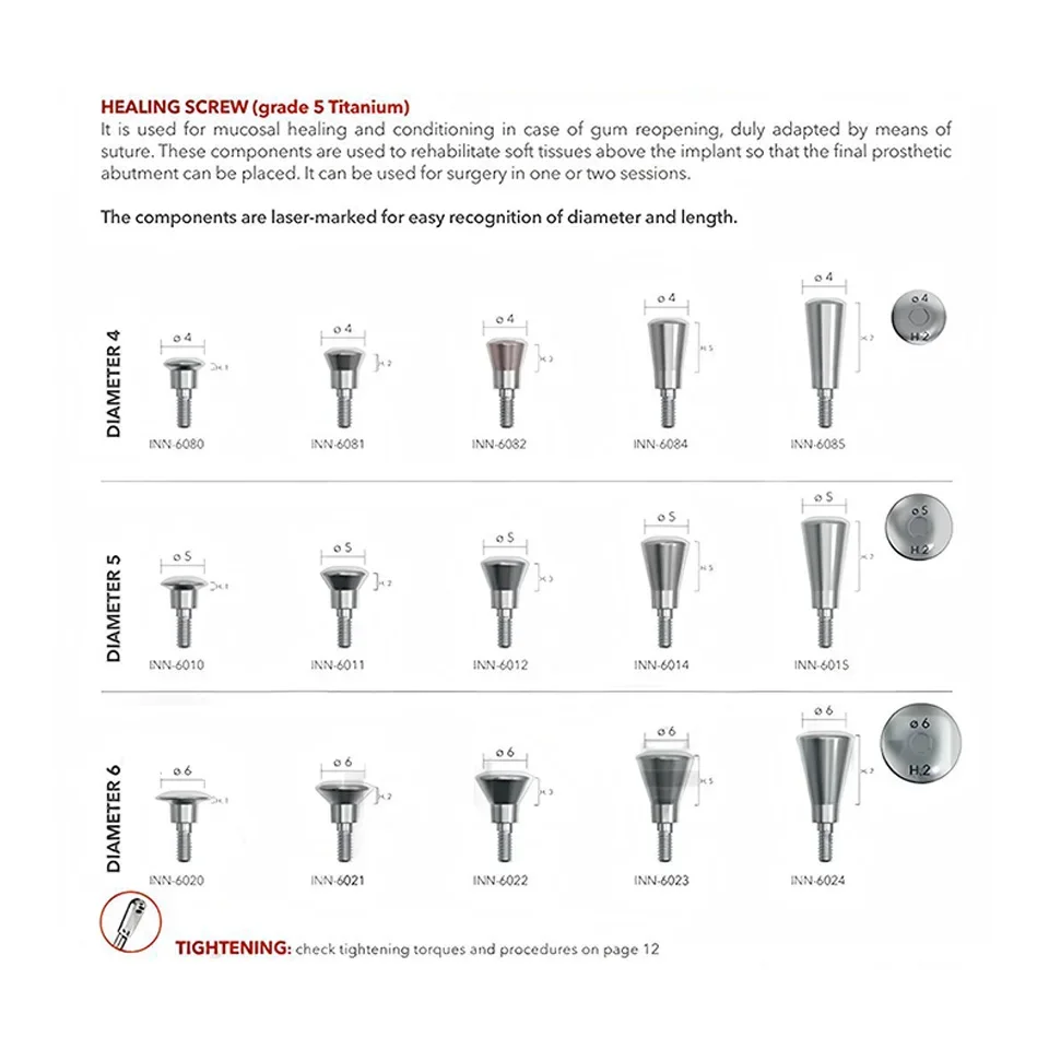 Titanium Dental Implant Healing Caps Abutments for B.B. System Gingival Emergence Profile Cuff 10pcs Doctor Surgery Supplies Lot