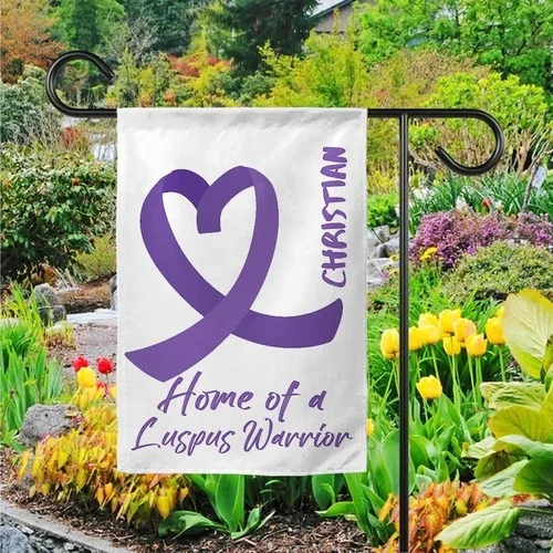 Lupus Awareness Garden Flag, Welcome Flag, Awareness Decorative House Flag, Purp OOV IIC