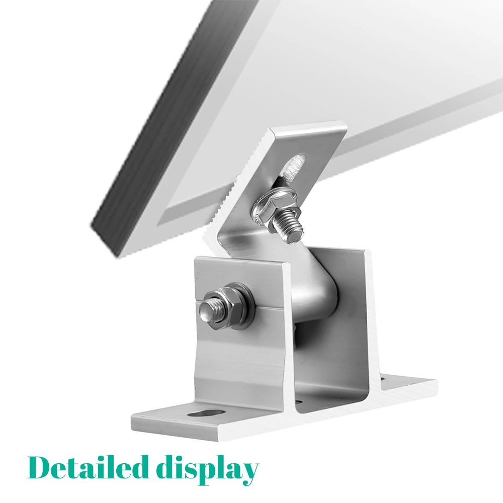 Zonnepaneel Mount Ondersteuning Aluminium Kantelbeugel Verstelbare Zonnepaneel Montagebeugel Kit Voor RV Dakboot