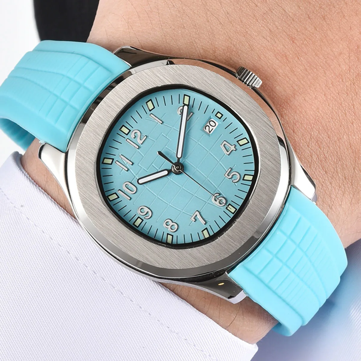 NH35เคสนาฬิกา nh35ขนาด41มม. ตัวเรือนสแตนเลสสตีลหน้าปัด nh36 Miyota8215 nh35ชิ้นส่วนนาฬิกาเคลื่อนไหว