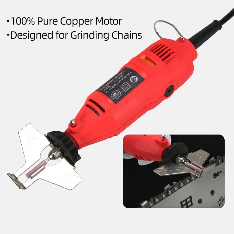 Electric Chain Sharpener Handheld Saw Sharpening Machine Grinder Power Tool for Chain Chainsaw Sharpener Kit EU USA UK AU