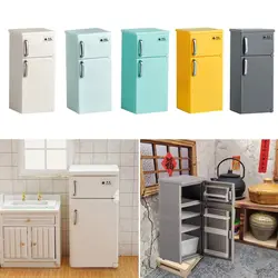 for Blyth Doll Toy 1/12 Miniature Fridge Model Doll House Fridge Retro Kitchen Appliances