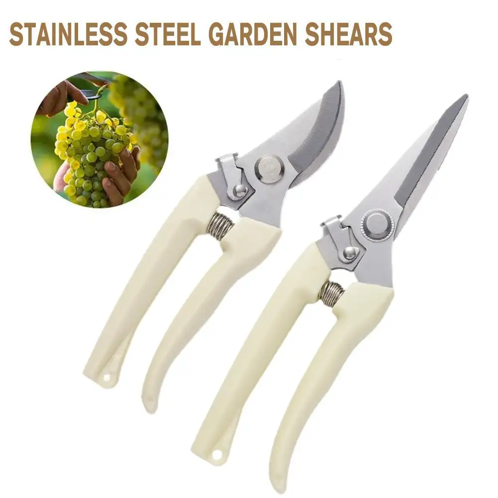 Steel Premium Hand Pruner Gardening Shear Garden Clippers Handles Tool Garden Accessories Parts Secateur Ergonomic With P7C1