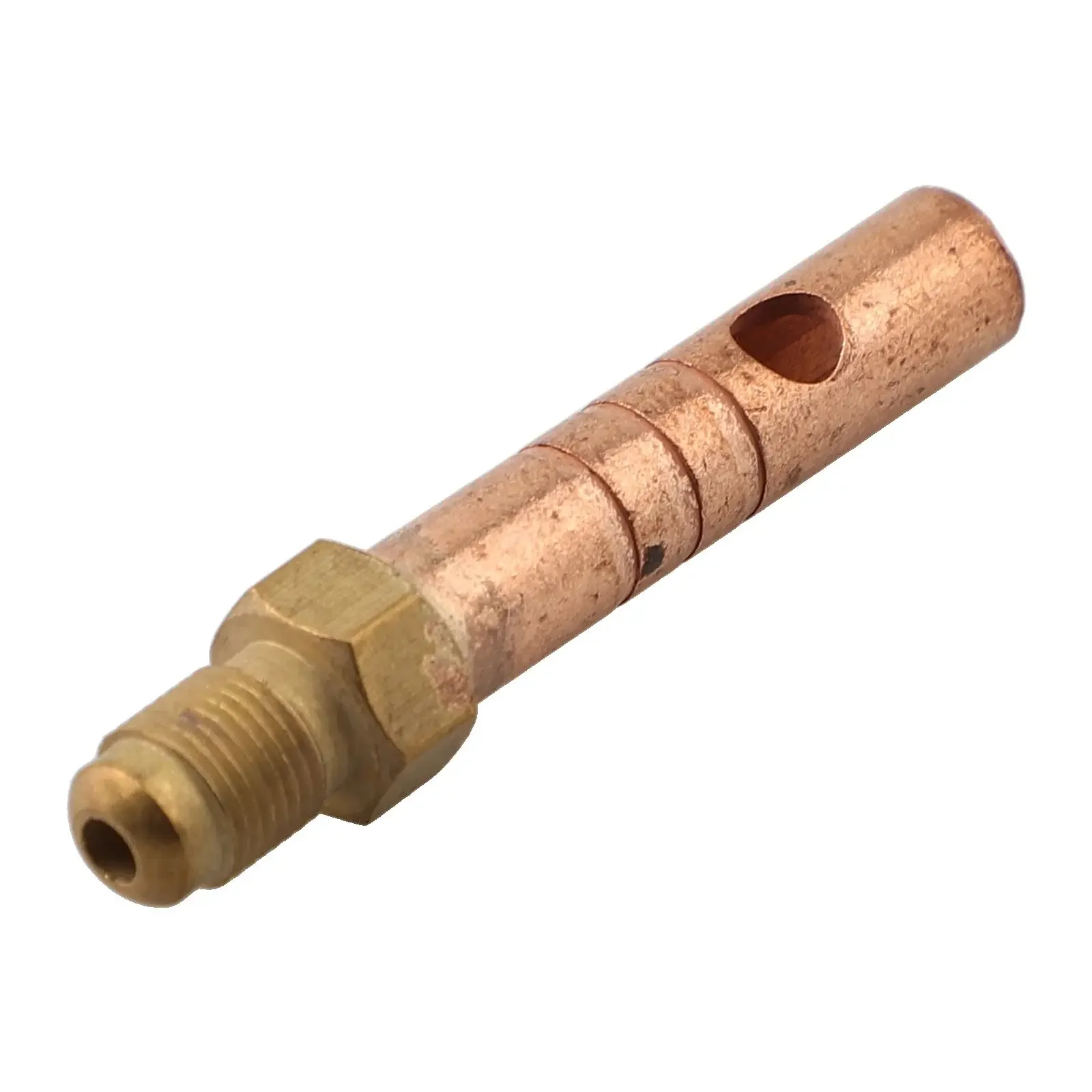 หัวเชื่อมโลหะ8มม. ขั้วต่อ M8X0.75สำหรับหัวเชื่อม P80 TIG ทองแดงหัวเชื่อมหัวอะแดปเตอร์เครื่องมือทหาร
