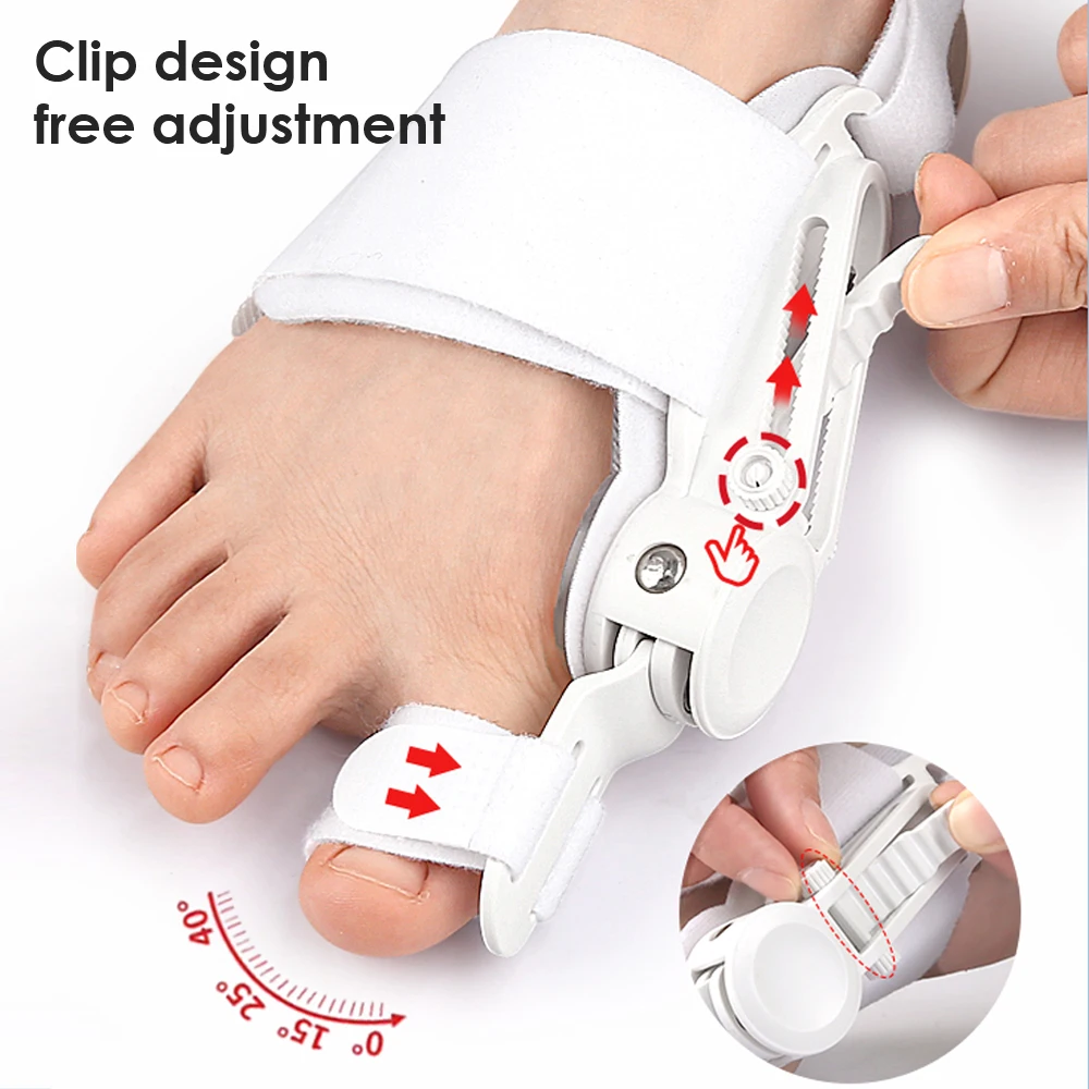 1Pcs Bunion Corrector Orthopedic Toe Straightener, Adjustable Splint Bunion Pads Day Night Support with Toe Separator for Bunion