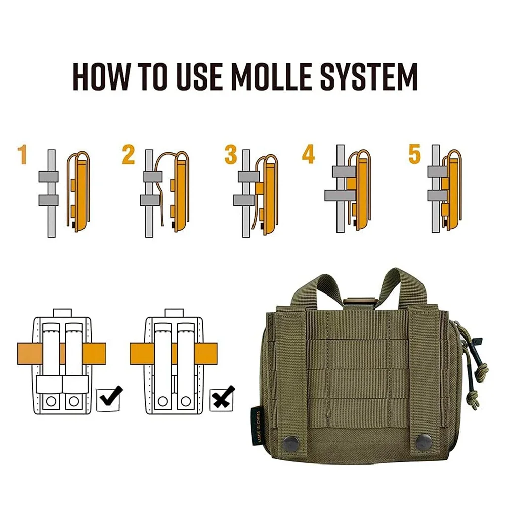 EXCELLENT ELITE SPANKER Tactical Medical Pouch Molle EDC Bag Outdoor Hunting Camping Accessories Pocket