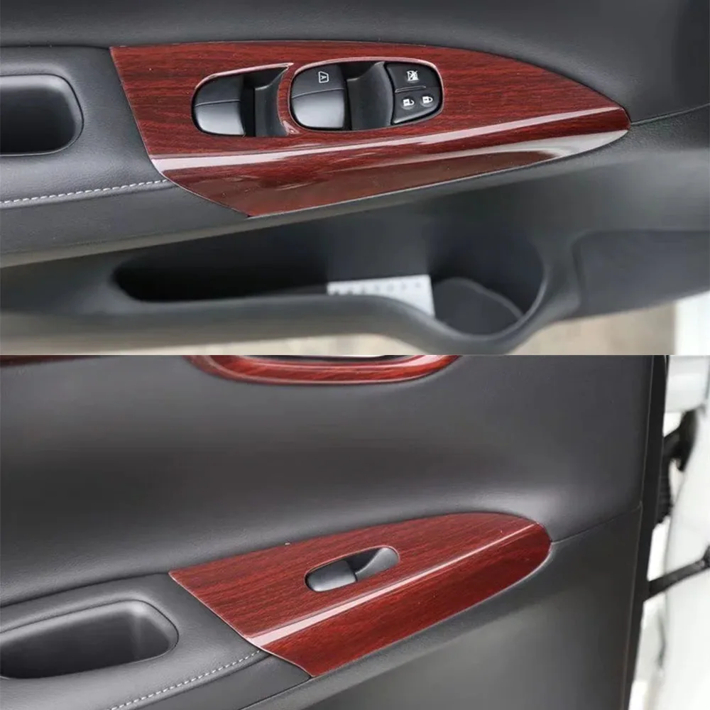 For Nissan Sentra SYLPHY 2012-2019 LHD Car Door Armrest Window Lift Switch Panel Cover Trim Interior Styling