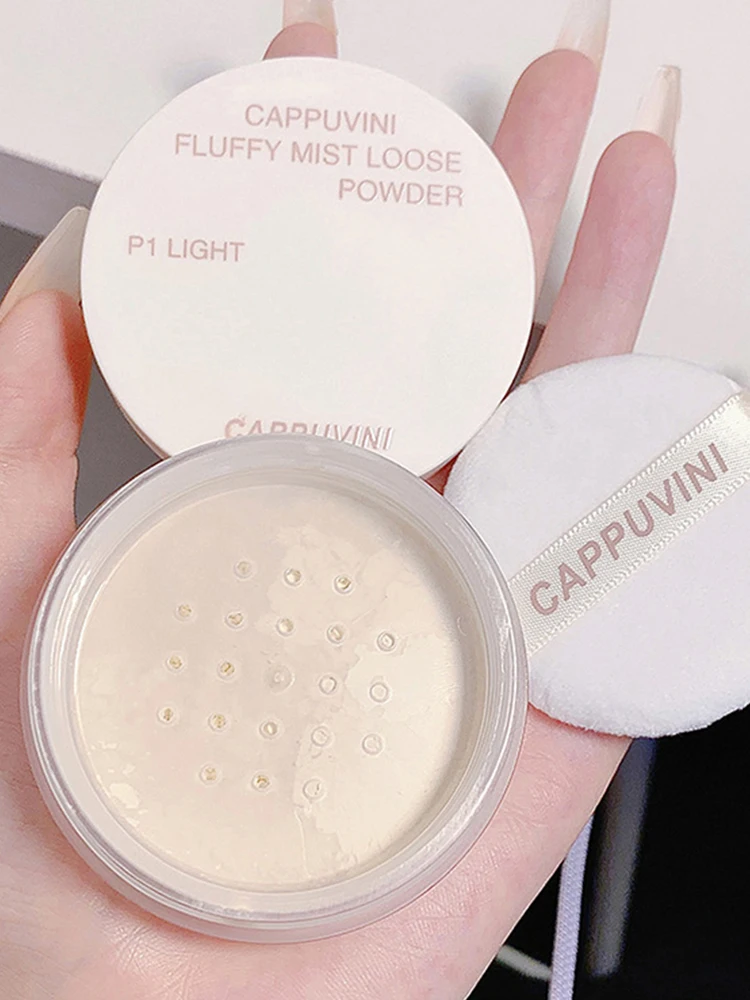 Cappuvini Velvet Mist Set Makeup Powder Fine and Non sticking Powder Mist Face Matte Holding Makeup Clear Honey Powder