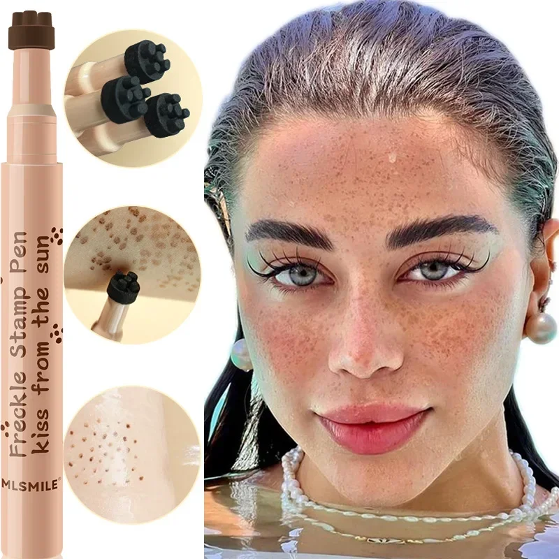 1Pc Gezicht Nep Sproeten Pen Natuurlijke Waterdichte Levensechte Nep Sproeten Pen Voor Langdurige Look Dot Spot Pen Make-Up Tool Cosmetisch