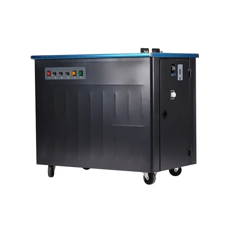 

Automatic carton baler semi-automatic strapping machine pp belt baler double motor high platform semi-automatic baler