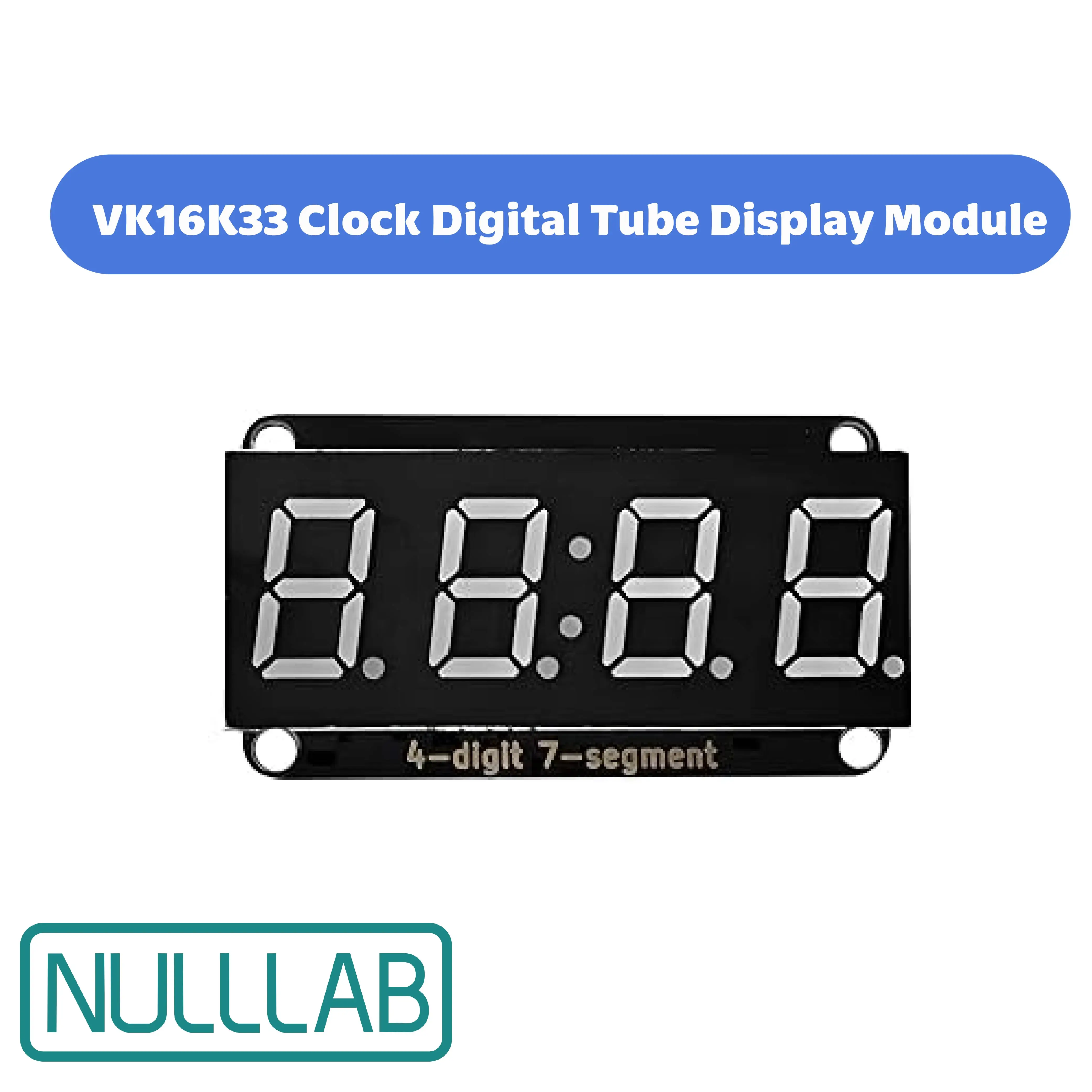 VK16K33 4 Digit 7 Segment  Digital Display Module I2C Communication 5V Anti reverse plug Interface for Arduino ESP32