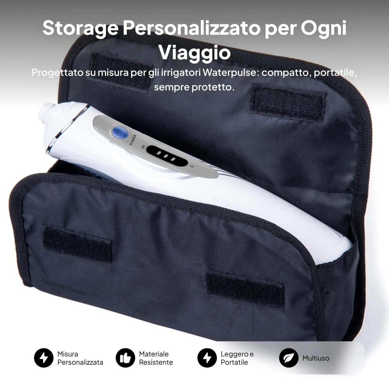 Cordless Water Flosser Hard Case Cover Eco Friendly Dental Floss Storage Box for Travel Camping