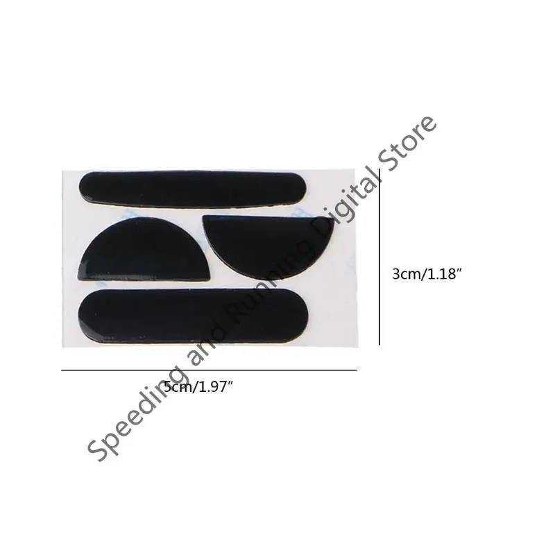 2 Set untuk MX Master 3S Alas Mouse Tepi Melengkung Bulat Alas Mouse Skate Pengganti Kaki Mouse Gaming Nirkabel