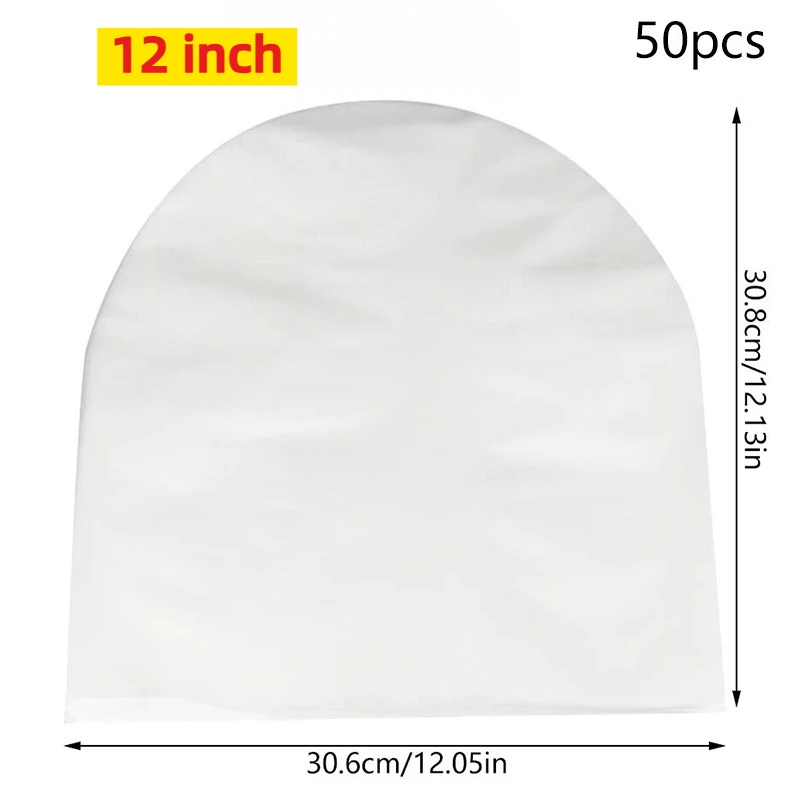 50 Stück 7/10/12 Zoll transparente Vinyl-Schallplattenschutz LP-Schallplatte Plastiktüte antistatische Schallplatten-Innenhülsen Verpackungsbeutel Klare Abdeckung – Detail 3