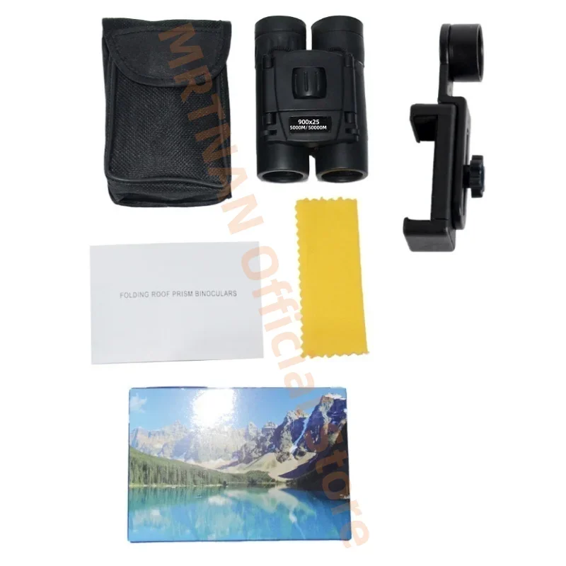 

900x25 мощный бинокль дальнего действия BAK4 телескоп HD портативный складной монокуляр при слабом освещении для охоты на открытом воздухе кемпинга