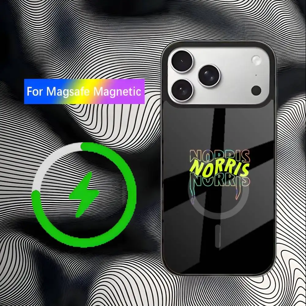 حافظة هاتف F1 Formula 1 رقم 66 لهاتف iPhone 17,16,15,14,13,12,11,Pro,Max,Plus,Mini,SE4,E شحن لاسلكي Magsafe مغناطيسي