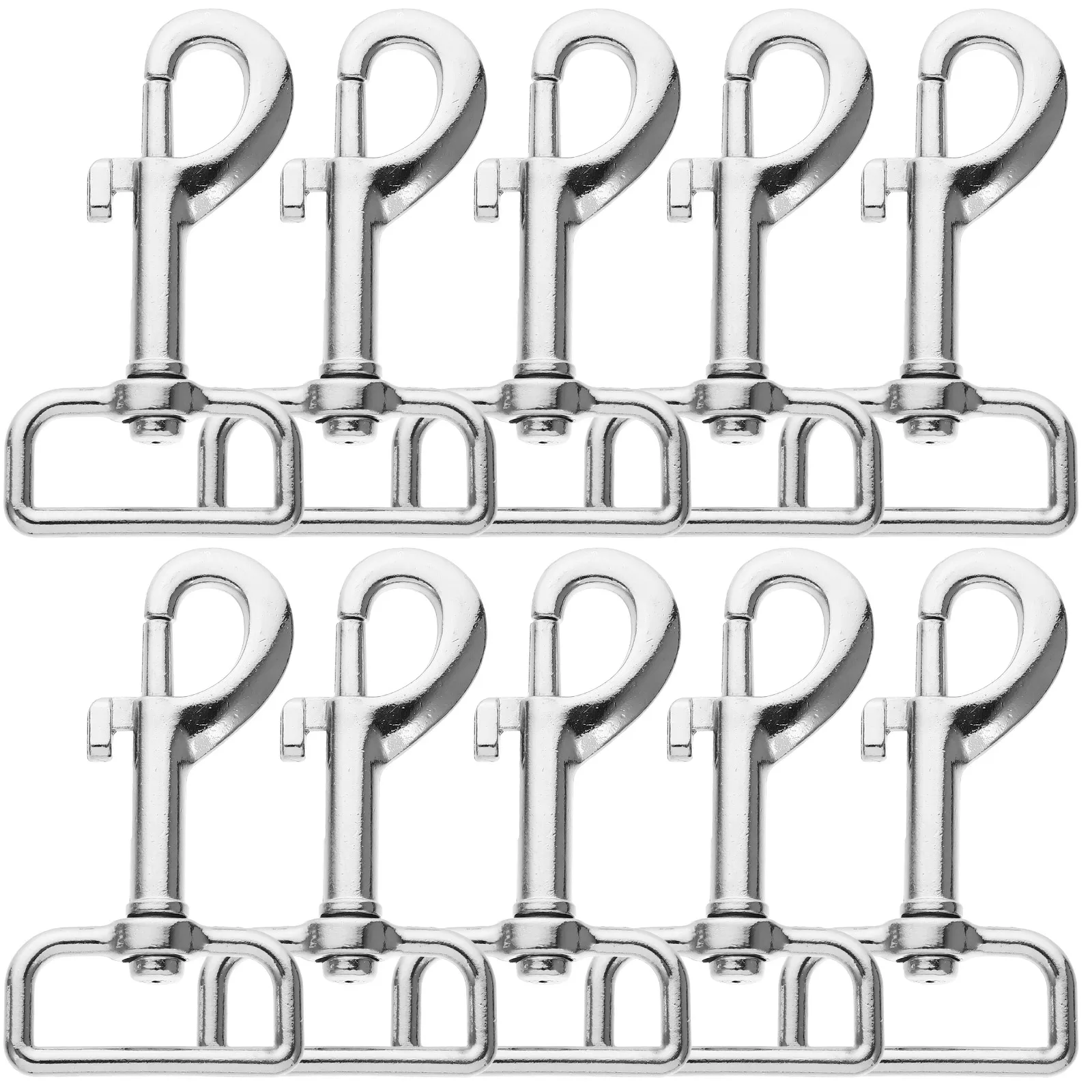 

10 Pcs Stud Buckle Hooks Duty Lead for Dogs Leash Clips Replacement Clasp Pet Belt