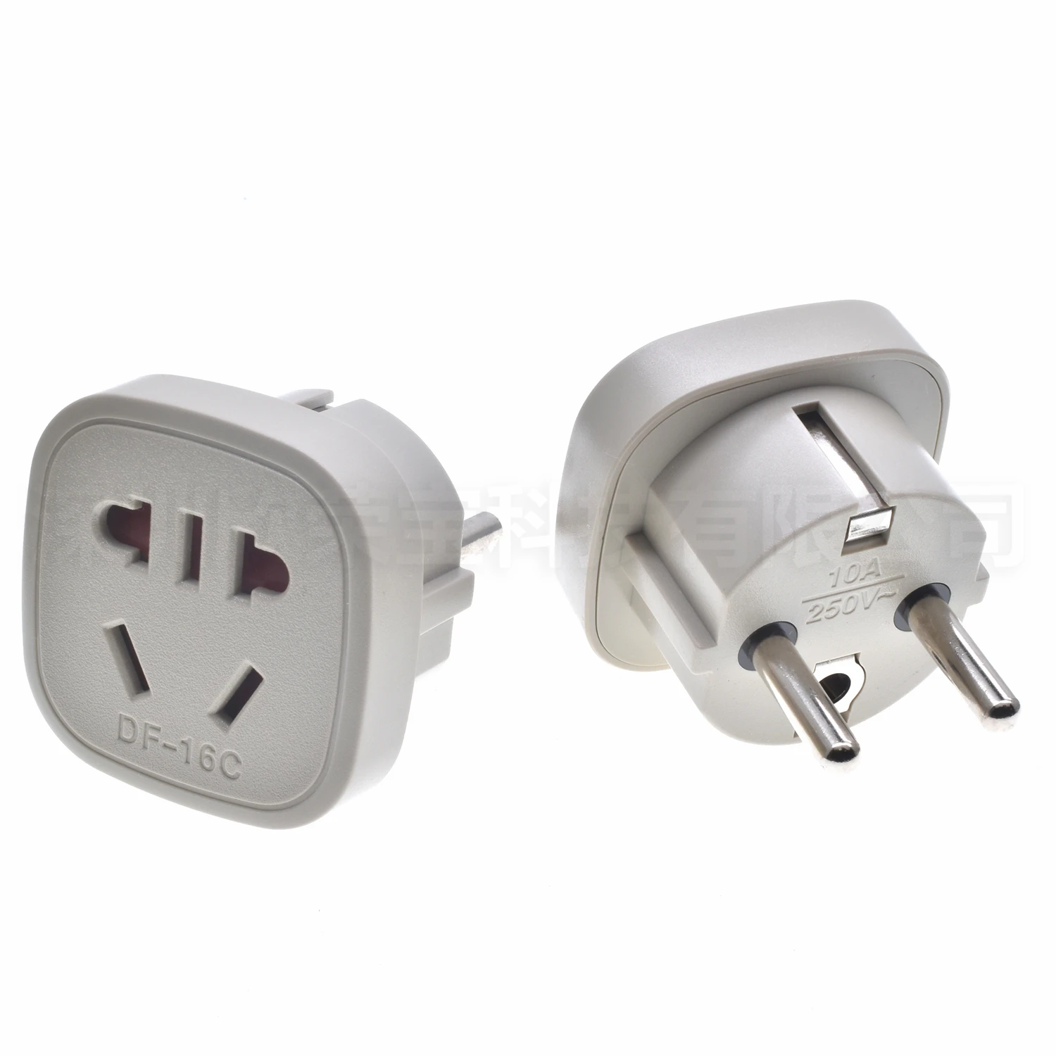 EU US AU China to EU Conversion plug 10A Travel Russia Korean Greece France European Power Converter Schuko Type-F Plug Adapter