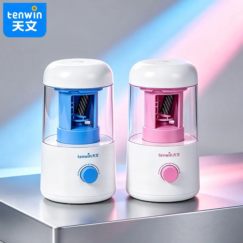 tenwin-electric-pencil-sharpener-with-multiple-tip-adjustment-anti-break-design-and-a-charging-stand-for-children's-desk-use