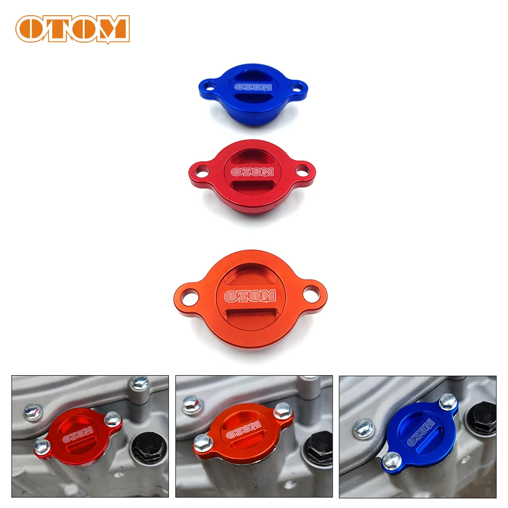Масляный фильтр OTOM для мотоцикла, очиститель двигателя, сетка из алюминиевого сплава, уплотнительная крышка для NC250 NC450, запчасти для внедорожников и мотокроссов