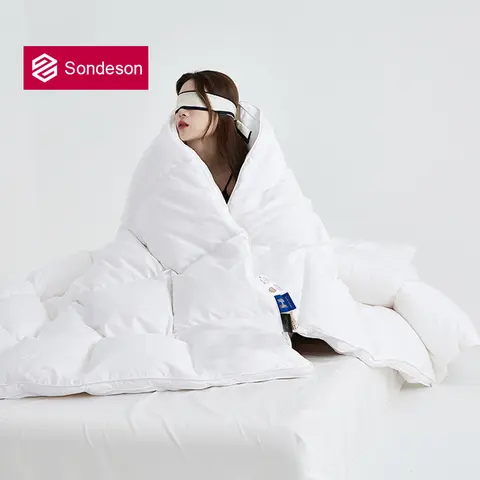 Sondeson 겨울 100% 거위 다운 퀼트 필러 3D 빵 푹신한 이불 삽입 울트라 소프트 퀸 킹 이불 올 시즌 담요 Sondeson 겨울 100% 거위 다운 퀼트 필러 3D 빵 푹신한 이불 삽입 울트라 소프트 퀸 킹 이불 올 시즌 담요