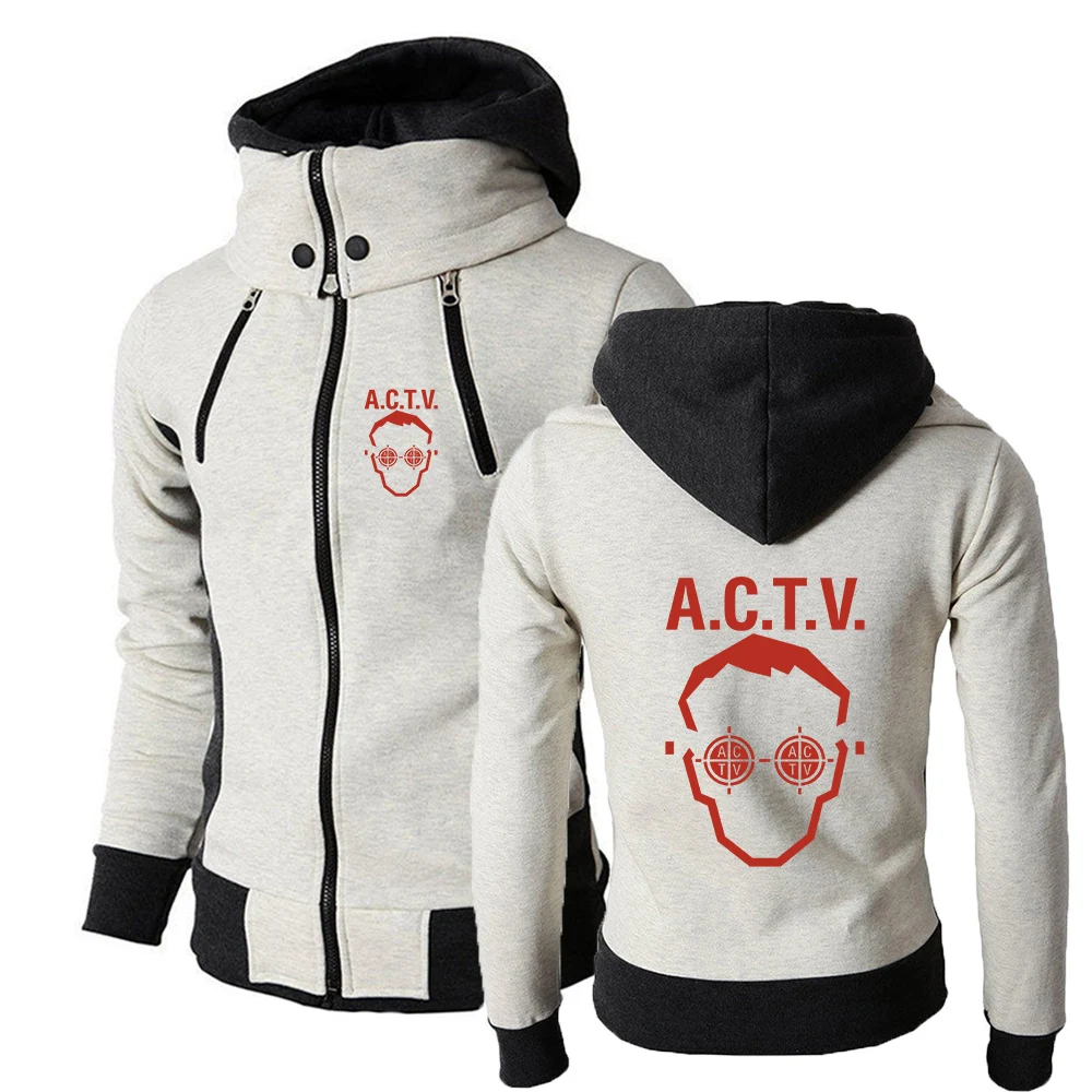 Avant-garde Style ACTV Valencia Logo Print Handsome Hooded Coat 2026 Spring And Autumn Men's Daily Commute Jacket Hoodies