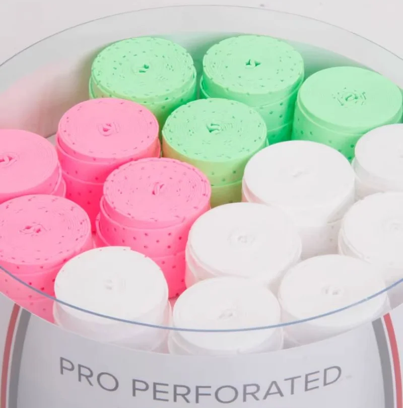 

60pcs/lot W Tennis Overgrip PU Sticky Tennis Racket Sweat Band Absorption Grip Badminton Racket Handle Tennis Griptape PRO